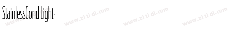 StainlessCond Light字体转换 StainlessCond Light字体转换